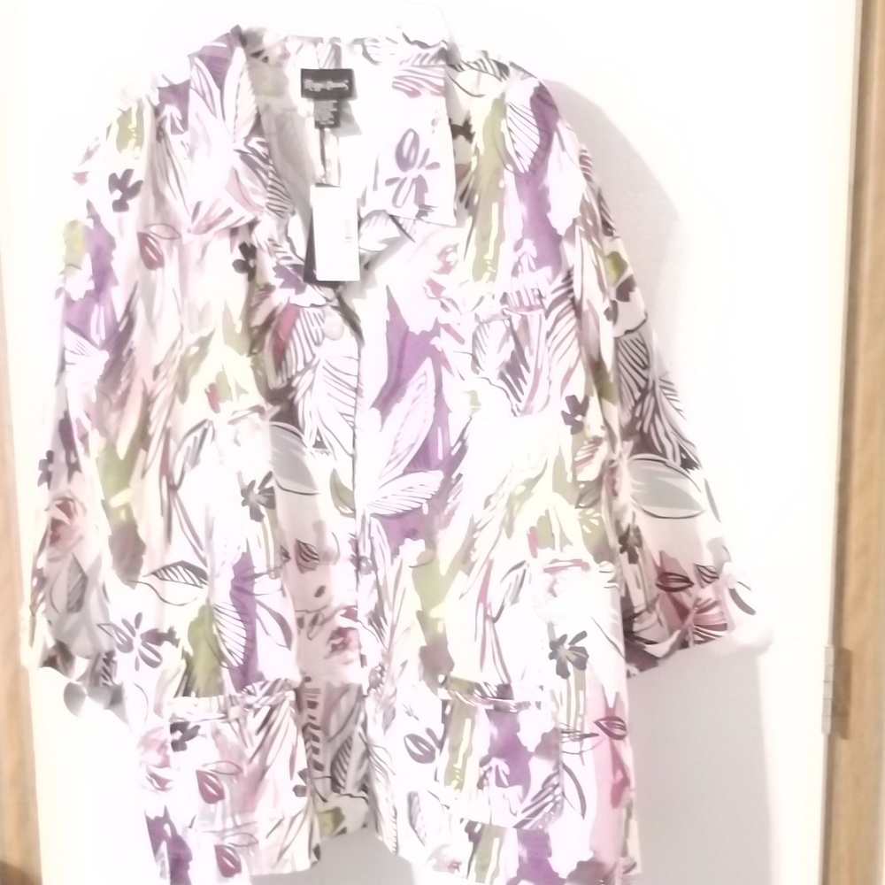 Maggie Barnes multi colored spring jacket
